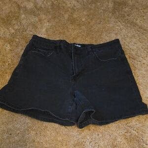 Mica Los Angeles Black Denim Shorts for Women